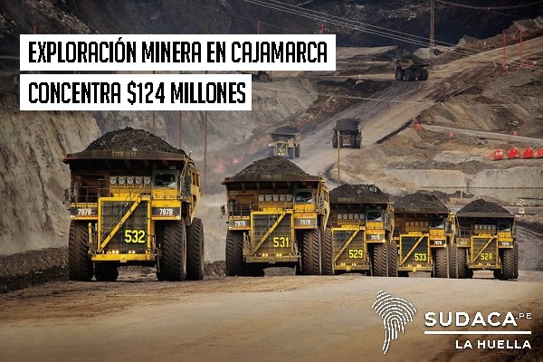 Exploración minera en Cajamarca concentra $124 millones