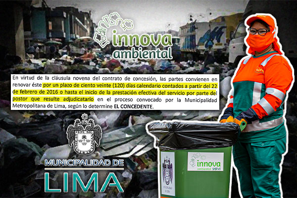 Una concesión que huele mal en la Municipalidad de Lima