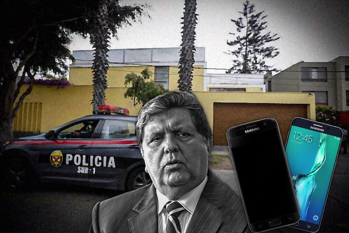 Alan García Pérez celular fiscalia