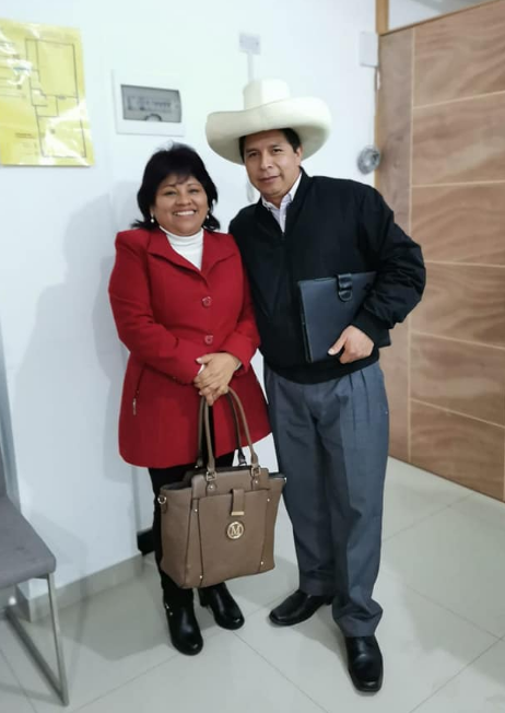 Pedro Castillo y Mery Coila