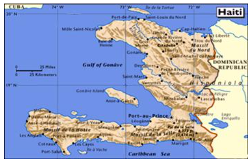 haiti mapa