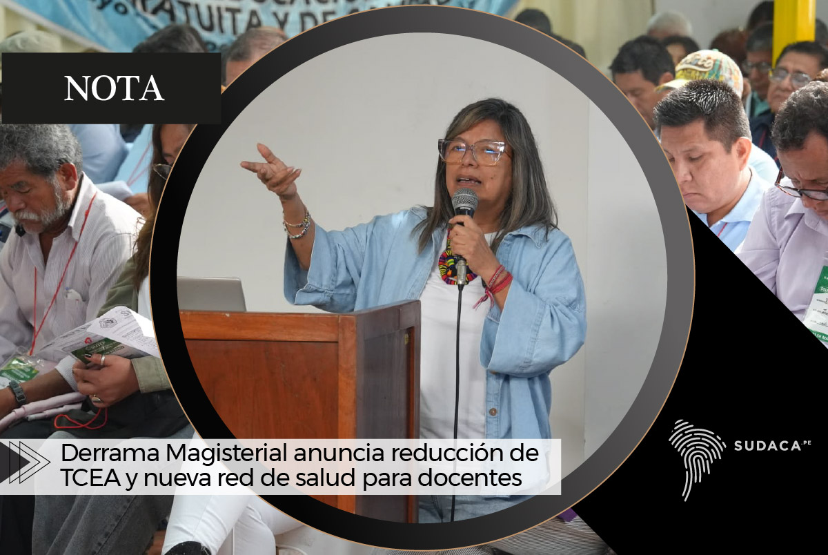 Derrama Magisterial anuncia reducción de TCEA y nueva red de salud para docentes