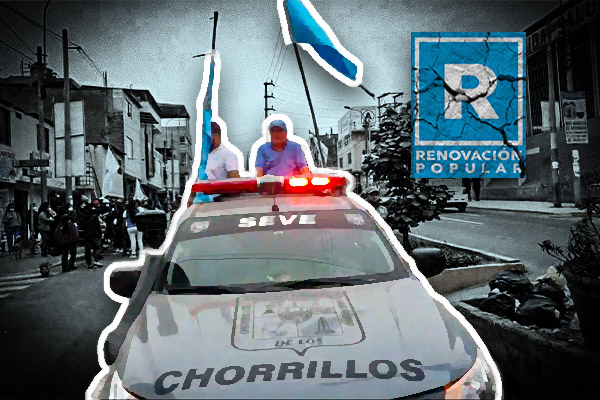 Rafael López Aliaga y su falso patrullero